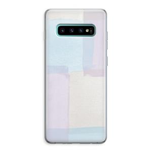 CaseCompany Square pastel: Samsung Galaxy S10 Plus Transparant Hoesje