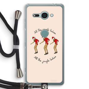 CaseCompany Jingle Ladies: Sony Xperia XZ2 Compact Transparant Hoesje met koord