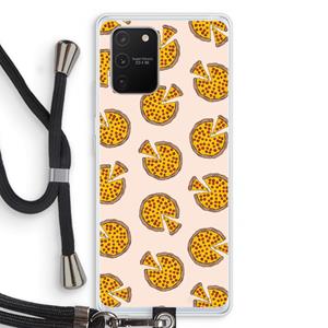 CaseCompany You Had Me At Pizza: Samsung Galaxy S10 Lite Transparant Hoesje met koord