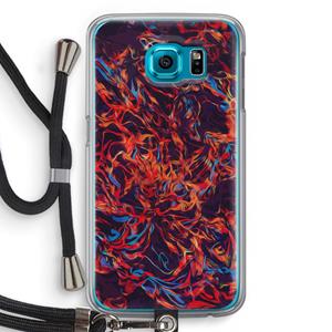 CaseCompany Lucifer: Samsung Galaxy S6 Transparant Hoesje met koord