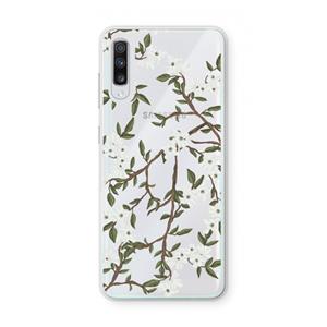 CaseCompany Blossoming spring: Samsung Galaxy A70 Transparant Hoesje