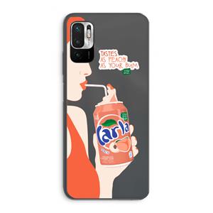 CaseCompany Peach please!: Xiaomi Redmi Note 10 5G Transparant Hoesje
