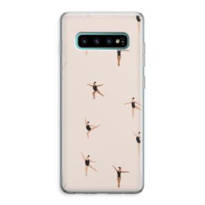 CaseCompany Dancing #1: Samsung Galaxy S10 Plus Transparant Hoesje