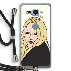 CaseCompany Mary Kate: Sony Xperia XZ2 Compact Transparant Hoesje met koord