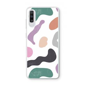 CaseCompany Memphis Shapes: Samsung Galaxy A70 Transparant Hoesje