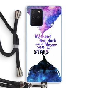 CaseCompany Stars quote: Samsung Galaxy Note 10 Lite Transparant Hoesje met koord