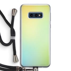 CaseCompany Minty mist pastel: Samsung Galaxy S10e Transparant Hoesje met koord