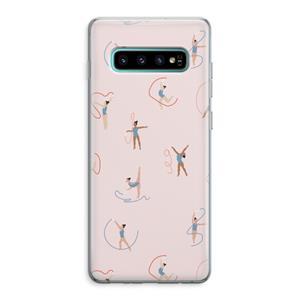 CaseCompany Dancing #3: Samsung Galaxy S10 Plus Transparant Hoesje