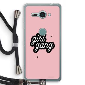 CaseCompany Girl Gang: Sony Xperia XZ2 Compact Transparant Hoesje met koord