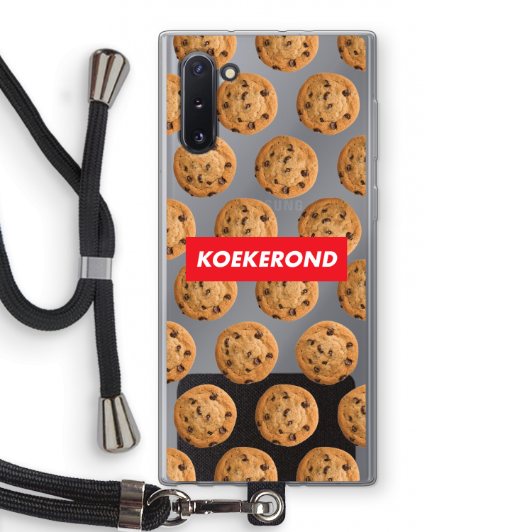 CaseCompany Koekerond: Samsung Galaxy Note 10 Transparant Hoesje met koord