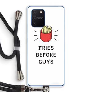 CaseCompany Fries before guys: Samsung Galaxy Note 10 Lite Transparant Hoesje met koord