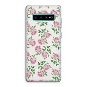 CaseCompany Kleine roosjes: Samsung Galaxy S10 Plus Transparant Hoesje