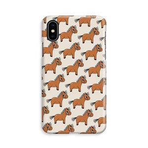 CaseCompany Pony: iPhone X Volledig Geprint Hoesje
