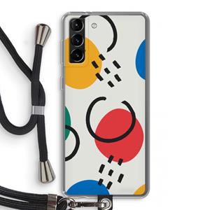 CaseCompany Illustratieve pop 3: Samsung Galaxy S21 Plus Transparant Hoesje met koord