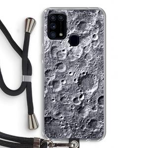 CaseCompany Maanlandschap: Samsung Galaxy M31 Transparant Hoesje met koord