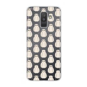 CaseCompany Uilen: Samsung Galaxy A6 Plus (2018) Transparant Hoesje