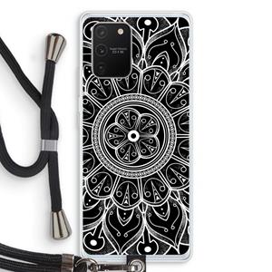 CaseCompany Roses Are Red: Samsung Galaxy S10 Lite Transparant Hoesje met koord