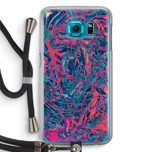 CaseCompany Sleeping Dreams: Samsung Galaxy S6 Transparant Hoesje met koord