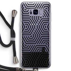 CaseCompany Magic pattern: Samsung Galaxy S8 Transparant Hoesje met koord