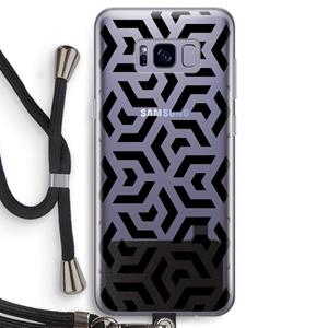 CaseCompany Crazy pattern: Samsung Galaxy S8 Transparant Hoesje met koord