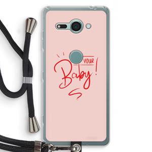 CaseCompany Not Your Baby: Sony Xperia XZ2 Compact Transparant Hoesje met koord