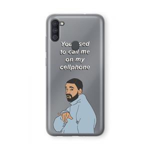 CaseCompany Hotline bling: Samsung Galaxy A11 Transparant Hoesje