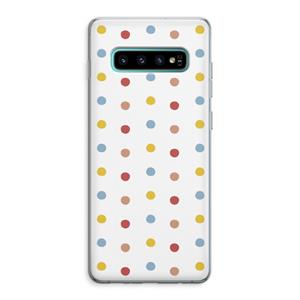 CaseCompany Bollen: Samsung Galaxy S10 Plus Transparant Hoesje