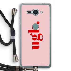 CaseCompany Ugh: Sony Xperia XZ2 Compact Transparant Hoesje met koord