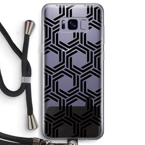CaseCompany Geometrisch patroon: Samsung Galaxy S8 Transparant Hoesje met koord