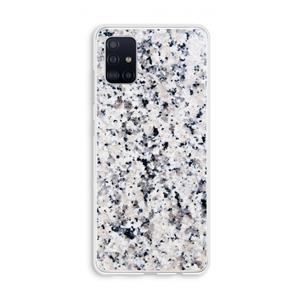 CaseCompany Gespikkelde marmer: Galaxy A51 4G Transparant Hoesje