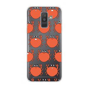CaseCompany Krab: Samsung Galaxy A6 Plus (2018) Transparant Hoesje