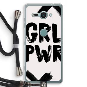 CaseCompany Girl Power #2: Sony Xperia XZ2 Compact Transparant Hoesje met koord