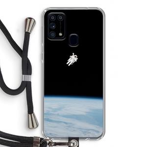 CaseCompany Alone in Space: Samsung Galaxy M31 Transparant Hoesje met koord