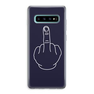 CaseCompany F**k U: Samsung Galaxy S10 Plus Transparant Hoesje
