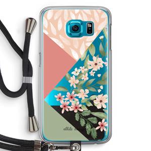 CaseCompany Sweet heaven geometrics: Samsung Galaxy S6 Transparant Hoesje met koord