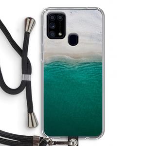 CaseCompany Stranded: Samsung Galaxy M31 Transparant Hoesje met koord