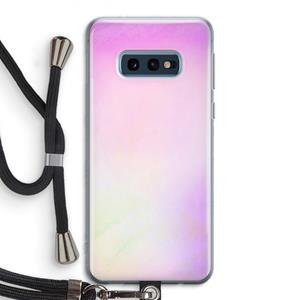CaseCompany Flow mist pastel: Samsung Galaxy S10e Transparant Hoesje met koord