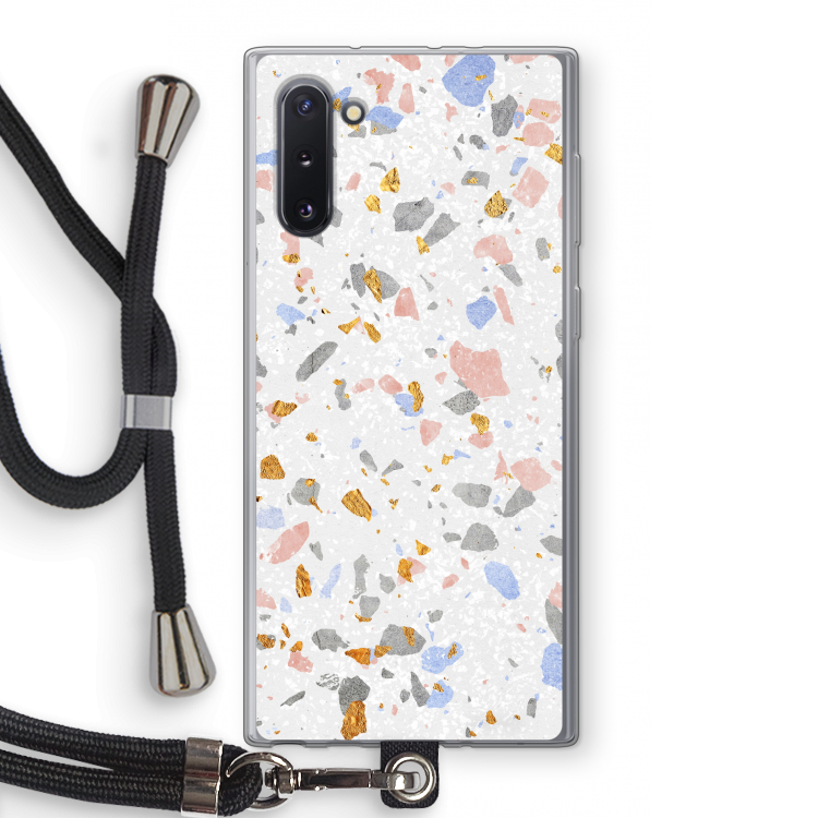 CaseCompany Terrazzo N°8: Samsung Galaxy Note 10 Transparant Hoesje met koord