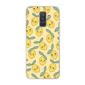 CaseCompany Citroenen: Samsung Galaxy A6 Plus (2018) Transparant Hoesje