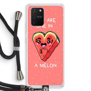 CaseCompany One In A Melon: Samsung Galaxy S10 Lite Transparant Hoesje met koord