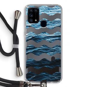 CaseCompany Oceaan: Samsung Galaxy M31 Transparant Hoesje met koord