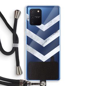 CaseCompany Marmeren pijlen: Samsung Galaxy Note 10 Lite Transparant Hoesje met koord