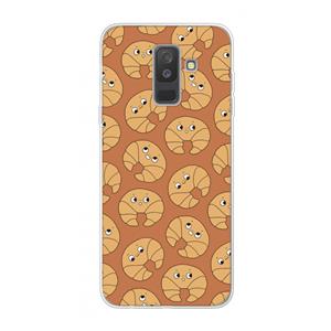CaseCompany Croissant: Samsung Galaxy A6 Plus (2018) Transparant Hoesje
