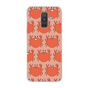 CaseCompany Krab: Samsung Galaxy A6 Plus (2018) Transparant Hoesje