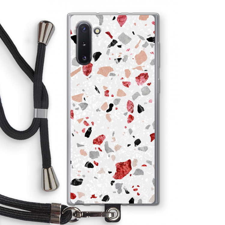 CaseCompany Terrazzo N°12: Samsung Galaxy Note 10 Transparant Hoesje met koord