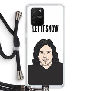 CaseCompany Let It Snow: Samsung Galaxy S10 Lite Transparant Hoesje met koord