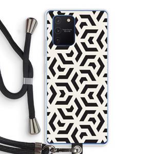 CaseCompany Crazy pattern: Samsung Galaxy Note 10 Lite Transparant Hoesje met koord