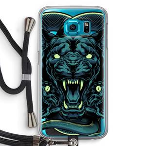 CaseCompany Cougar and Vipers: Samsung Galaxy S6 Transparant Hoesje met koord
