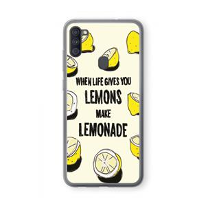 CaseCompany Lemonade: Samsung Galaxy A11 Transparant Hoesje