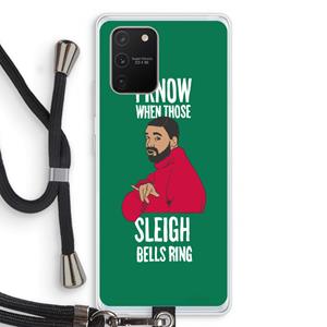 CaseCompany Sleigh Bells Ring: Samsung Galaxy S10 Lite Transparant Hoesje met koord